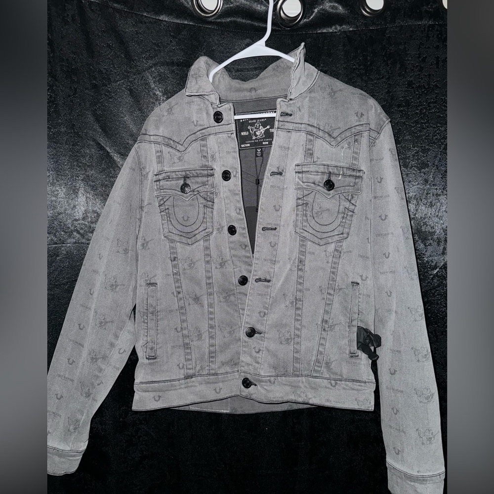 True Religion Men's Denim Trucker Jacket